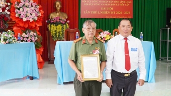 Vĩnh Long: Thành lập Hội Cựu CAND xã Tiểu Cần, nhiệm kỳ 2026 - 2031