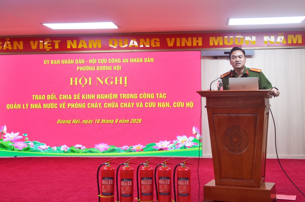 Hà Nội: Hội Cựu CAND Dương Nội làm cầu nối đưa trí tuệ chuyên gia PCCC đến địa bàn dân cư.