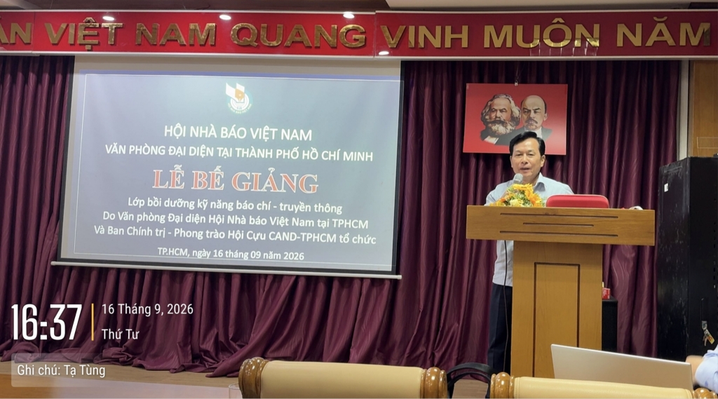 Hội Cựu CAND TP.HCM bế giảng lớp bồi dưỡng kỹ năng báo chí - truyền thông
