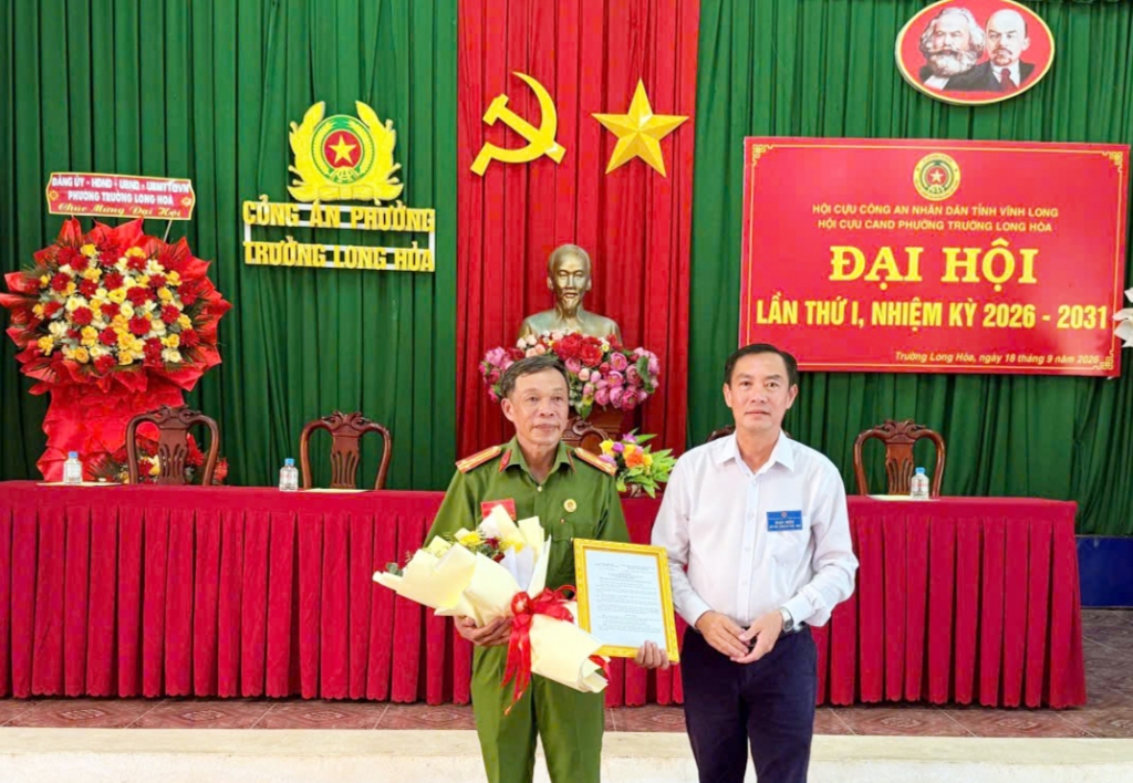 Vĩnh Long: Thành lập Hội Cựu CAND phường Trường Long Hòa, nhiệm kỳ 2026 - 2031