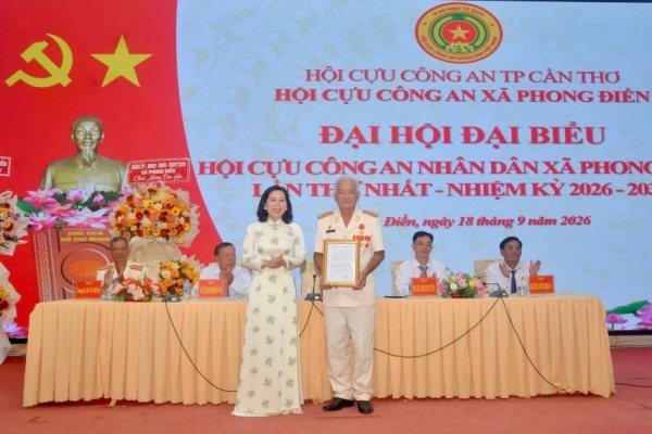 Cần Thơ: Thành lập Hội Cựu CAND xã Phong Điền, nhiệm kỳ 2026 - 2031