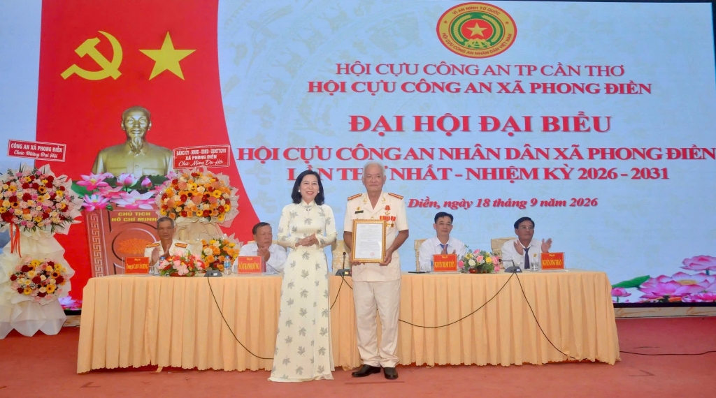 Cần Thơ: Thành lập Hội Cựu CAND xã Phong Điền, nhiệm kỳ 2026 - 2031