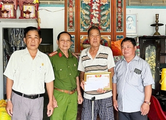 Hội Cựu CAND các xã, phường tại TP Cần Thơ chúc thọ hội viên cao tuổi