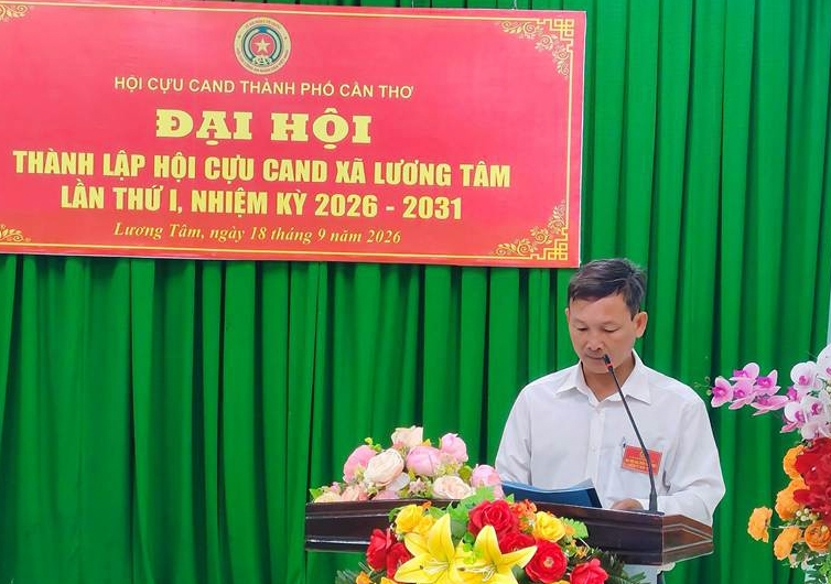 Cần Thơ: Thành lập Hội Cựu CAND xã Lương Tâm, nhiệm kỳ 2026 - 2031