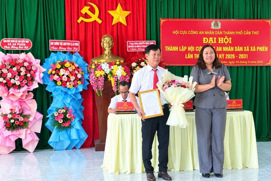 Cần Thơ: Thành lập Hội Cựu CAND xã Xà Phiên, nhiệm kỳ 2026 - 2031