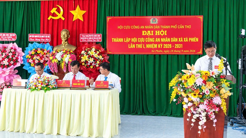 Cần Thơ: Thành lập Hội Cựu CAND xã Xà Phiên, nhiệm kỳ 2026 - 2031