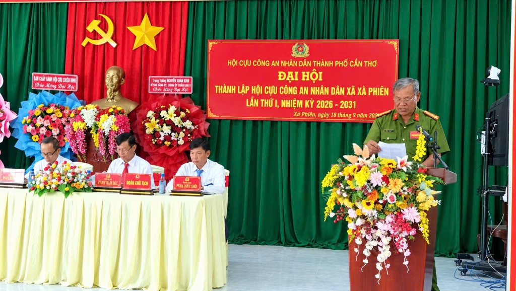 Cần Thơ: Thành lập Hội Cựu CAND xã Xà Phiên, nhiệm kỳ 2026 - 2031