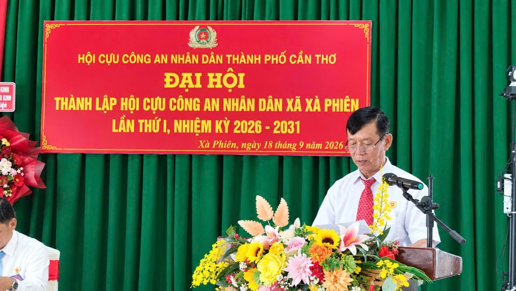 Cần Thơ: Thành lập Hội Cựu CAND xã Xà Phiên, nhiệm kỳ 2026 - 2031