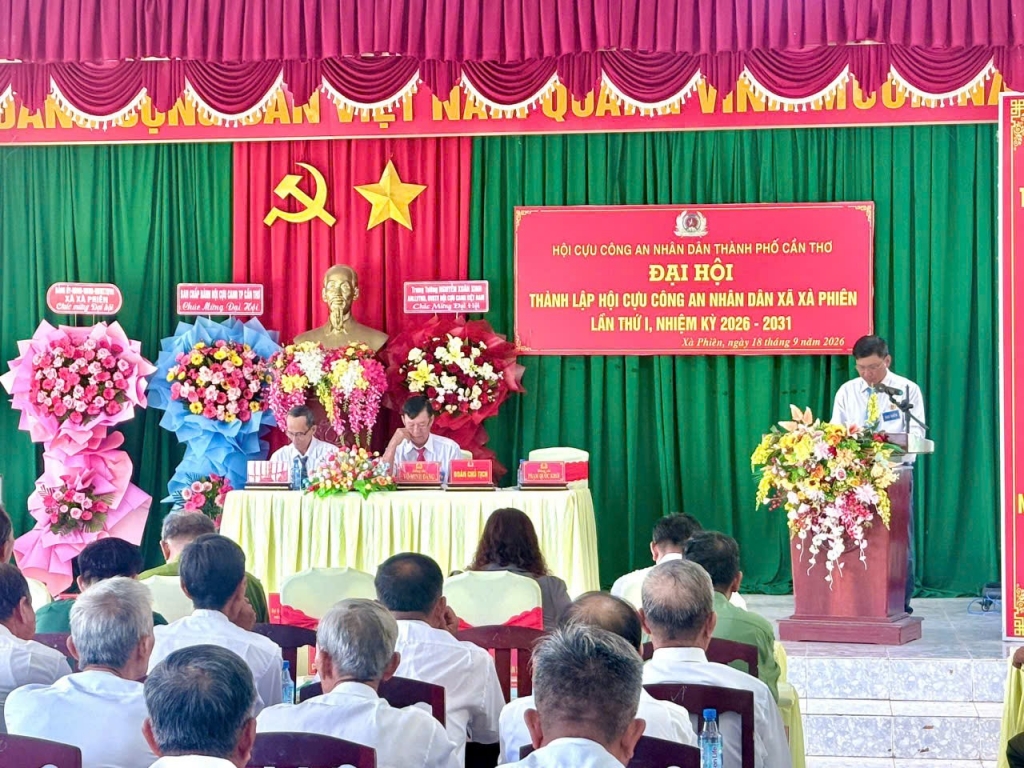 Cần Thơ: Thành lập Hội Cựu CAND xã Xà Phiên, nhiệm kỳ 2026 - 2031