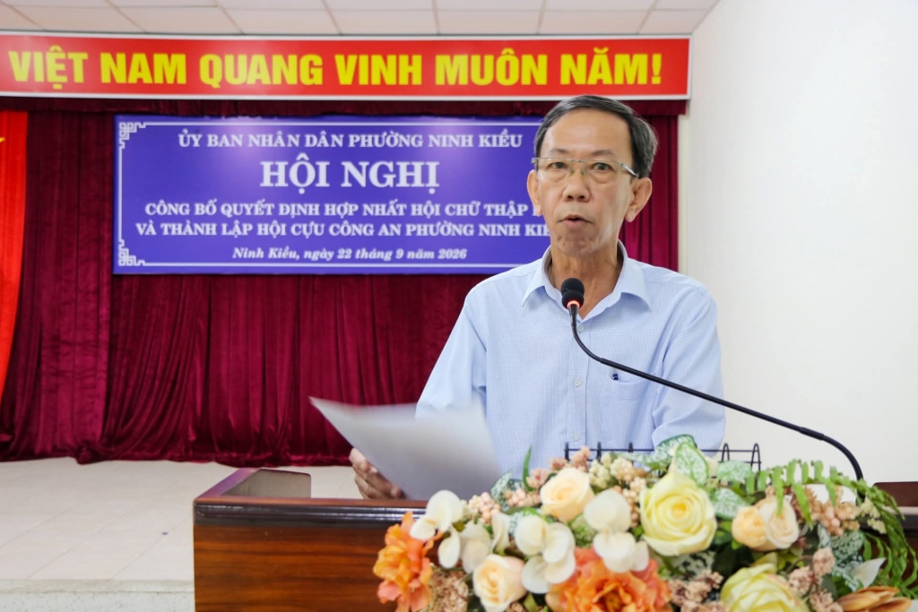 Cần Thơ: Thành lập Hội Cựu CAND phường Ninh Kiều, nhiệm kỳ 2026 - 2031