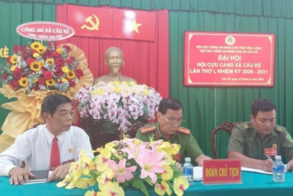 Vĩnh Long: Thành lập Hội Cựu CAND xã Cầu Kè, nhiệm kỳ 2026 - 2031