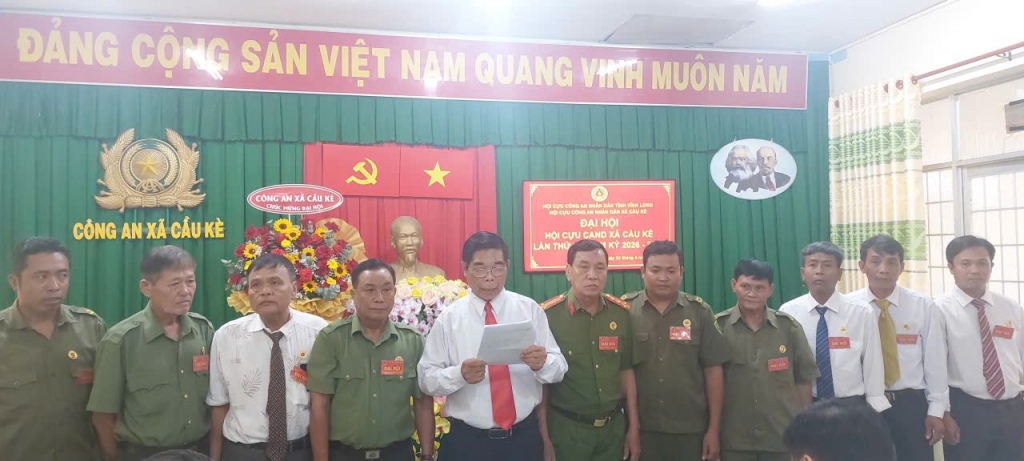 Vĩnh Long: Thành lập Hội Cựu CAND xã Cầu Kè, nhiệm kỳ 2026 - 2031