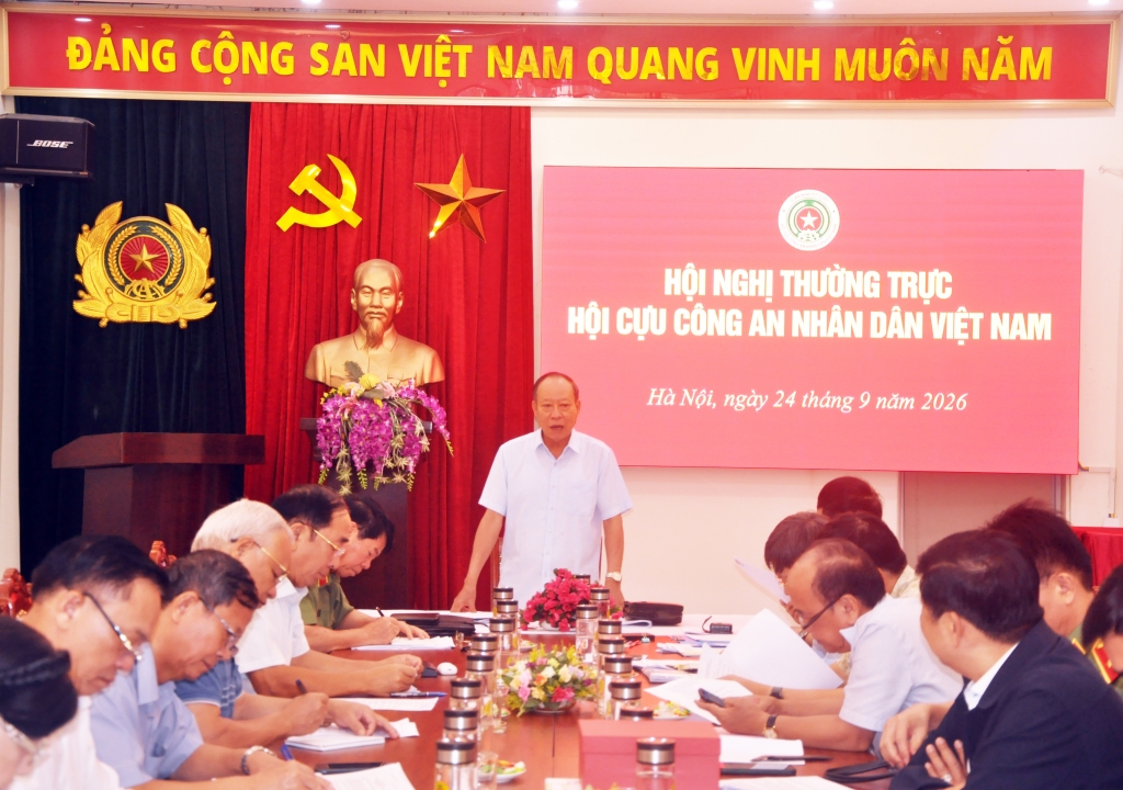 Thường trực Hội Cựu CAND Việt Nam thống nhất công tác chuẩn bị Đại hội đại biểu toàn quốc lần thứ II