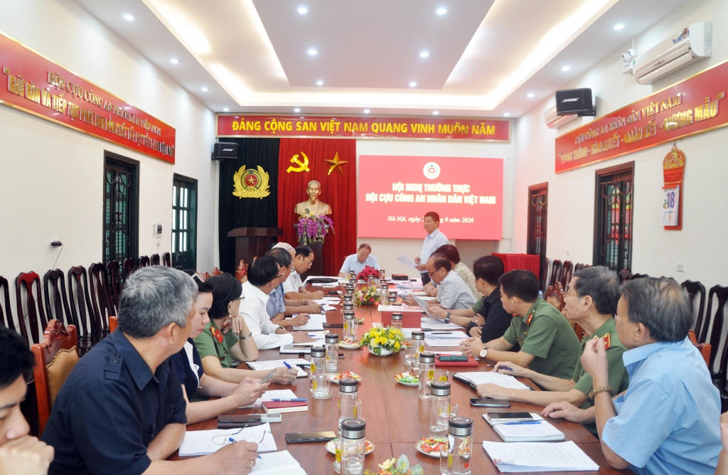 Thường trực Hội Cựu CAND Việt Nam thống nhất công tác chuẩn bị Đại hội đại biểu toàn quốc lần thứ II