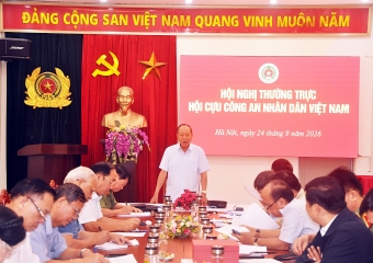 Thường trực Hội Cựu CAND Việt Nam thống nhất công tác chuẩn bị Đại hội đại biểu toàn quốc lần thứ II