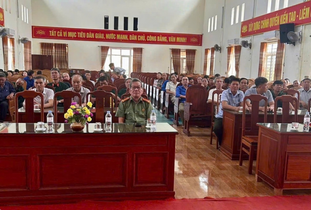 Ninh Bình: Hội Cựu CAND giữ vai trò nòng cốt trong tuyên truyền, giữ gìn ANTT tại xã Bình Minh