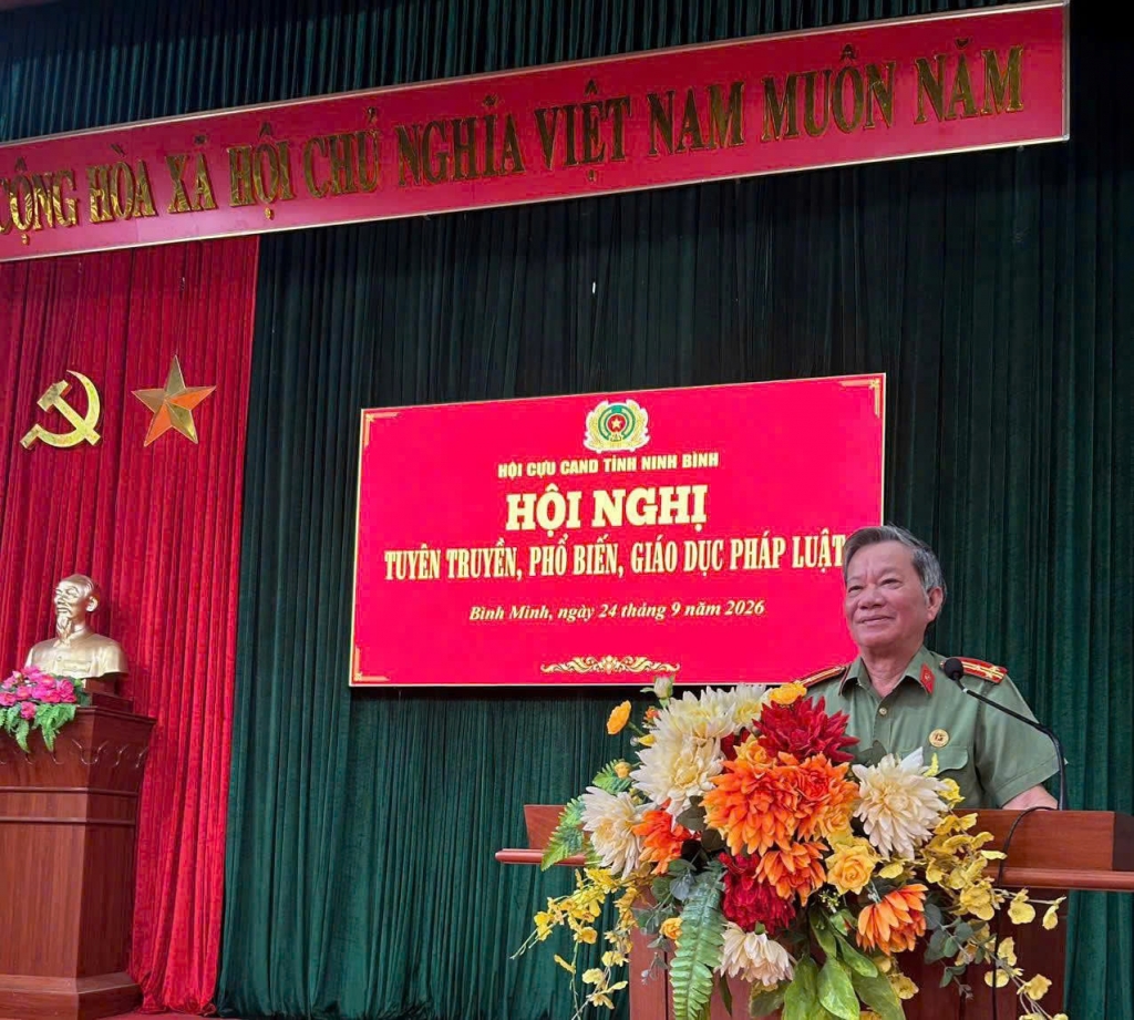 Ninh Bình: Hội Cựu CAND giữ vai trò nòng cốt trong tuyên truyền, giữ gìn ANTT tại xã Bình Minh