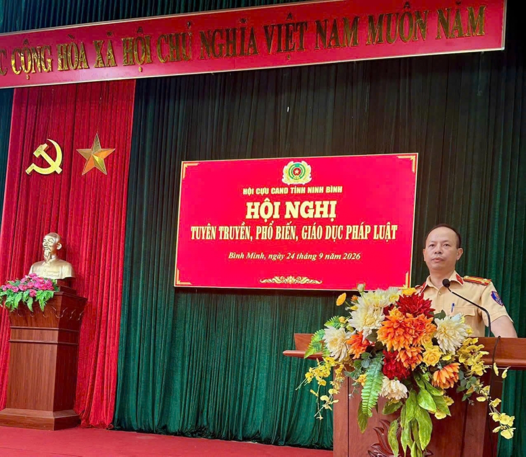 Ninh Bình: Hội Cựu CAND giữ vai trò nòng cốt trong tuyên truyền, giữ gìn ANTT tại xã Bình Minh
