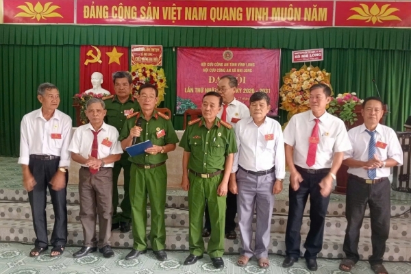 Vĩnh Long: Thành lập Hội Cựu CAND xã Nhị Long, nhiệm kỳ 2026 - 2031