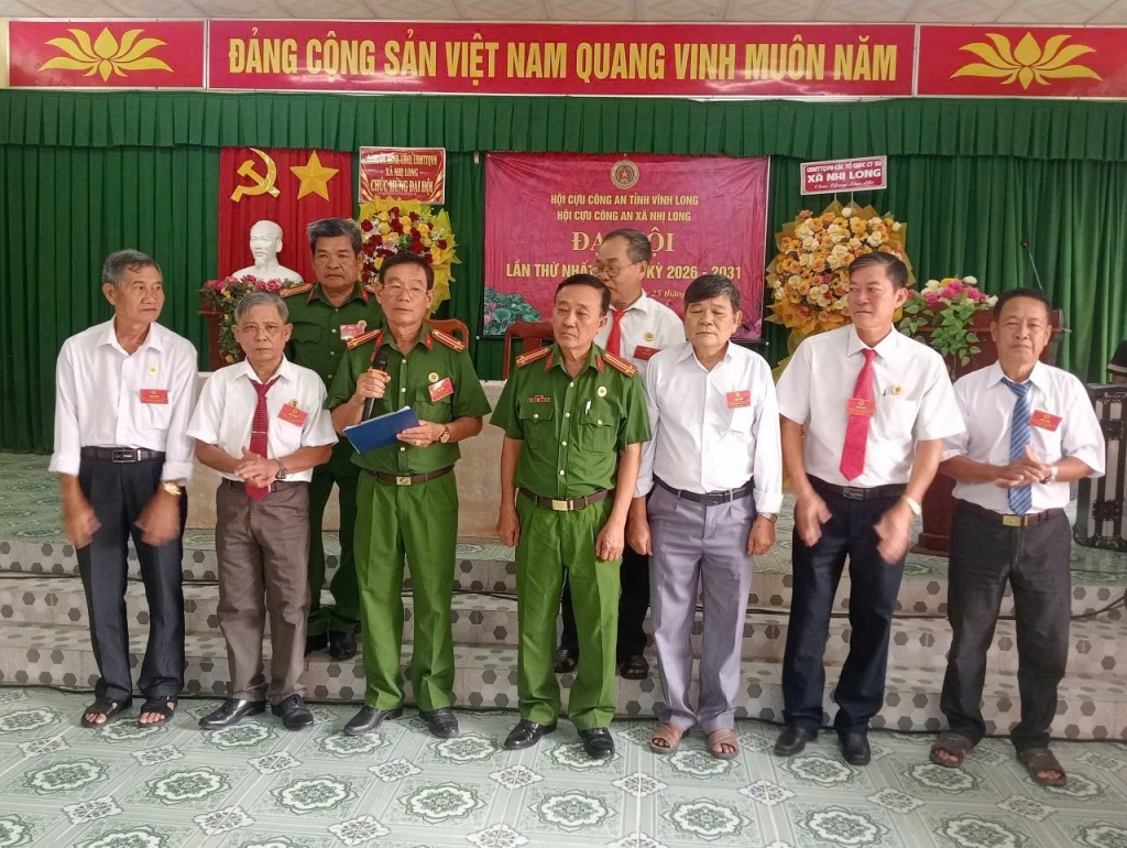 Vĩnh Long: Thành lập Hội Cựu CAND xã Nhị Long, nhiệm kỳ 2026 - 2031