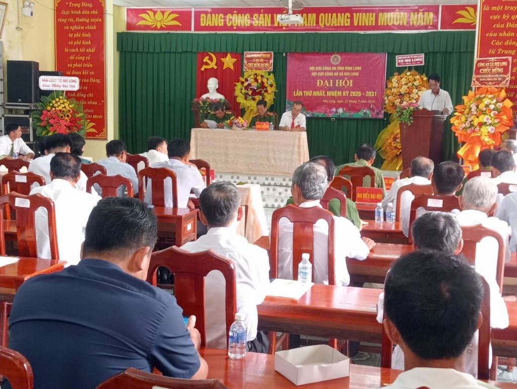 Vĩnh Long: Thành lập Hội Cựu CAND xã Nhị Long, nhiệm kỳ 2026 - 2031