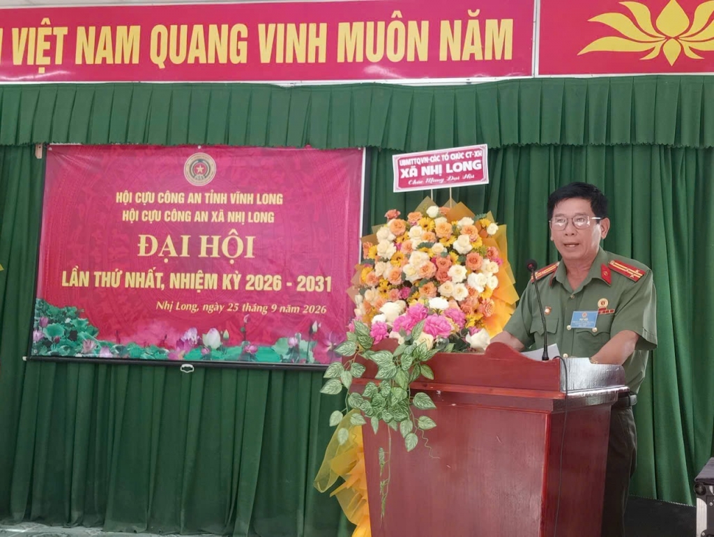 Vĩnh Long: Thành lập Hội Cựu CAND xã Nhị Long, nhiệm kỳ 2026 - 2031