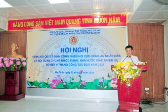 Hà Nội: Đôn đốc việc công nhận Hội Cựu CAND cấp xã do Đảng, Nhà nước giao nhiệm vụ