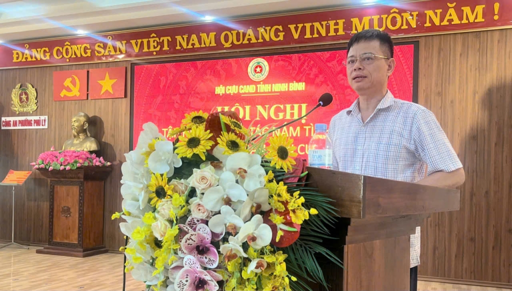 Hội Cựu CAND tỉnh Ninh Bình tập huấn về công tác nắm tình hình tại địa bàn dân cư