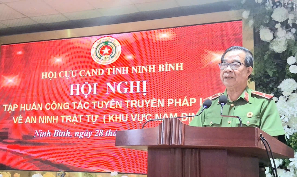 Hội Cựu CAND tỉnh Ninh Bình lan tỏa kiến thức pháp luật về ANTT đến từng hội viên