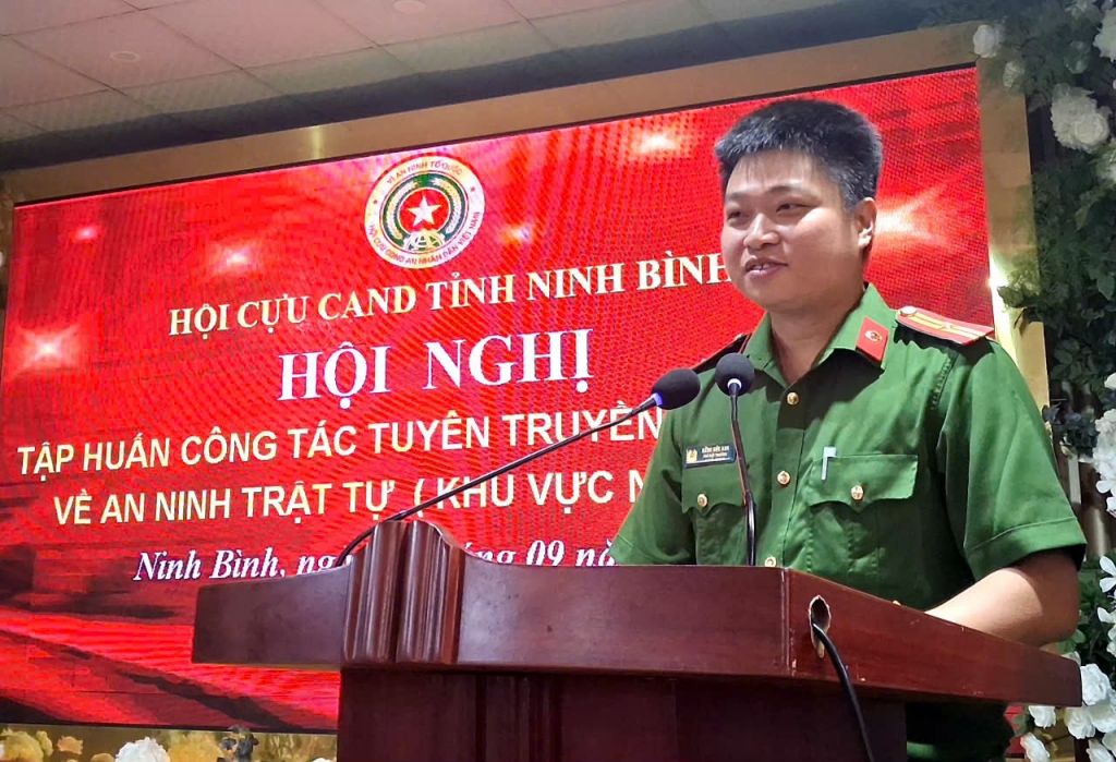 Hội Cựu CAND tỉnh Ninh Bình lan tỏa kiến thức pháp luật về ANTT đến từng hội viên