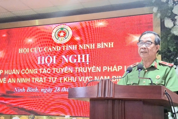 Hội Cựu CAND tỉnh Ninh Bình lan tỏa kiến thức pháp luật về ANTT đến từng hội viên