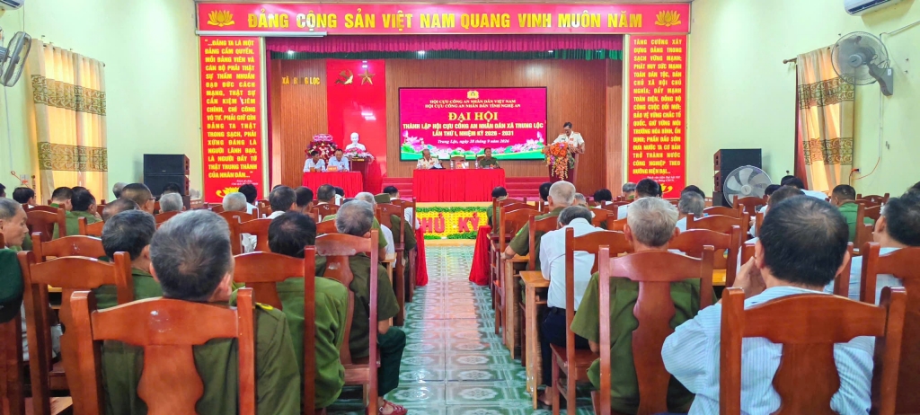Nghệ An: Thành lập Hội Cựu CAND xã Trung Lộc, nhiệm kỳ 2026 - 2031
