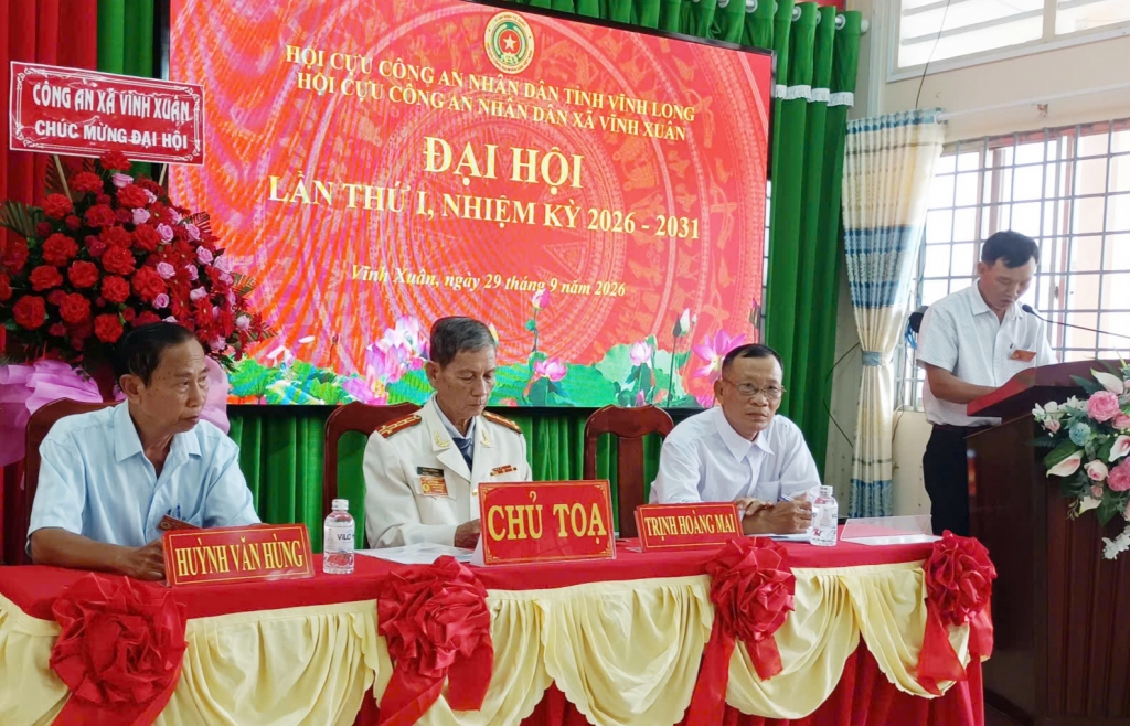 Vĩnh Long: Thành lập Hội Cựu CAND xã Vĩnh Xuân, nhiệm kỳ 2026 - 2031