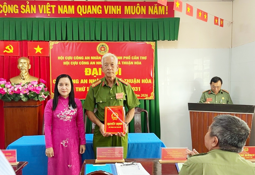 Cần Thơ: Thành lập Hội Cựu CAND xã Thuận Hòa, nhiệm kỳ 2026 - 2031