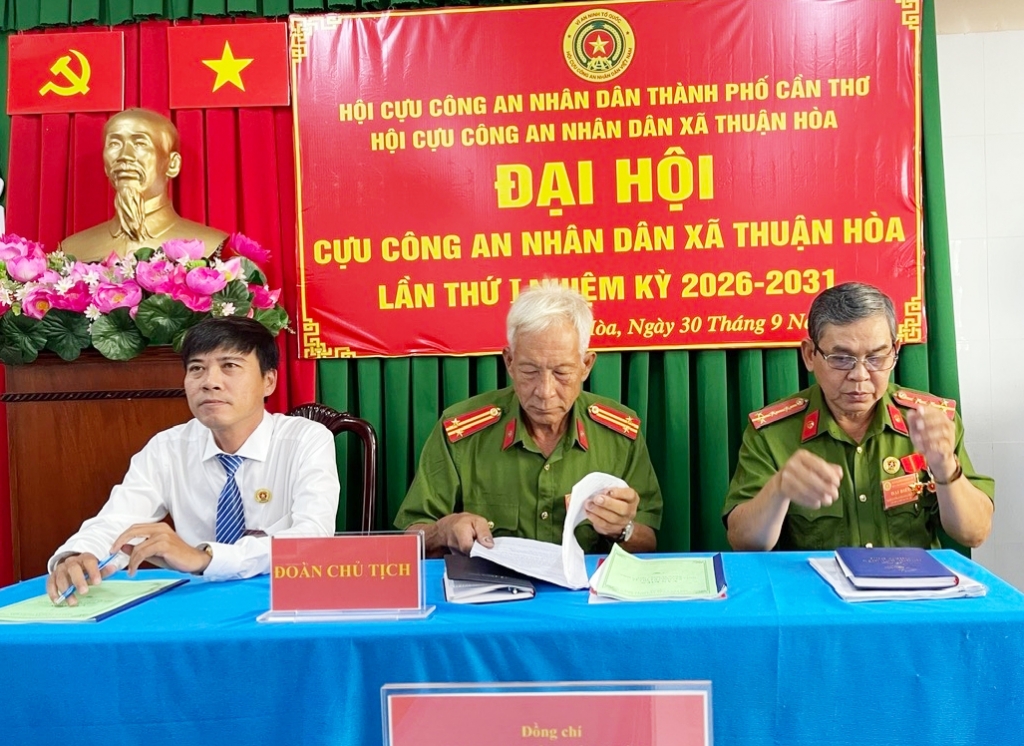 Cần Thơ: Thành lập Hội Cựu CAND xã Thuận Hòa, nhiệm kỳ 2026 - 2031