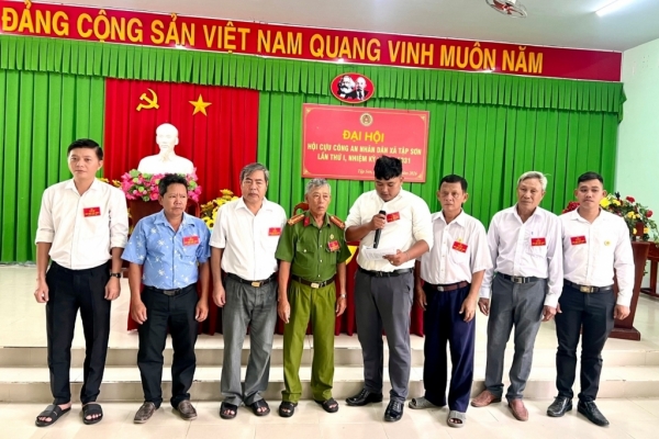 Vĩnh Long: Thành lập Hội Cựu CAND xã Tập Sơn, nhiệm kỳ 2026 - 2031