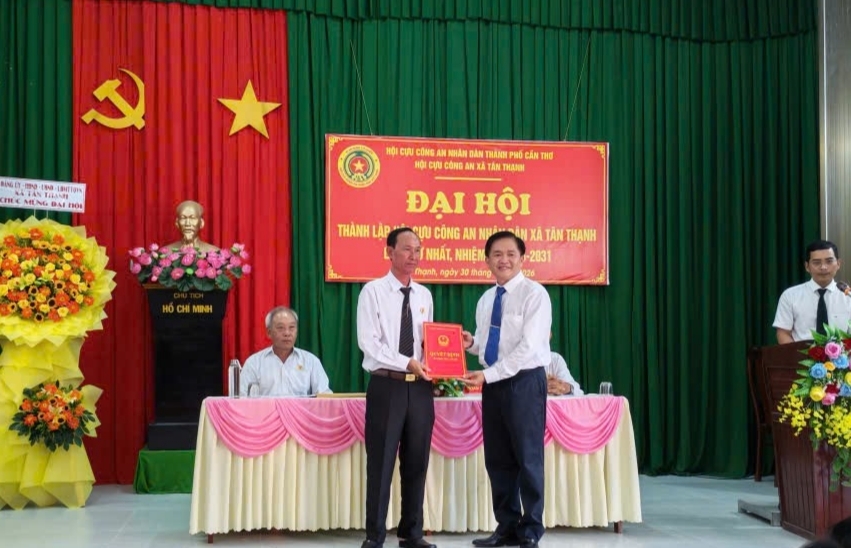 Cần Thơ: Thành lập Hội Cựu CAND xã Tân Thạnh, nhiệm kỳ 2026 - 2031