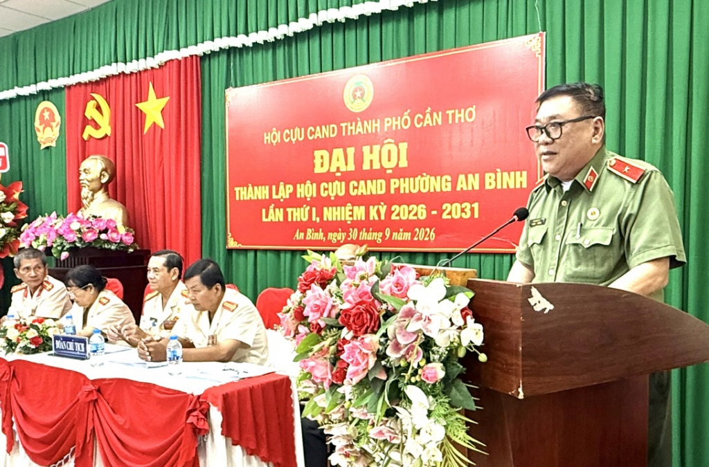 Cần Thơ: Thành lập Hội Cựu CAND phường An Bình, nhiệm kỳ 2026 - 2031