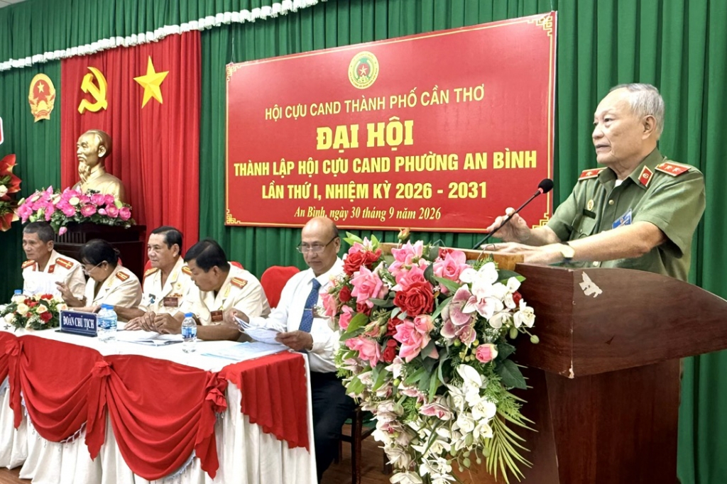 Cần Thơ: Thành lập Hội Cựu CAND phường An Bình, nhiệm kỳ 2026 - 2031