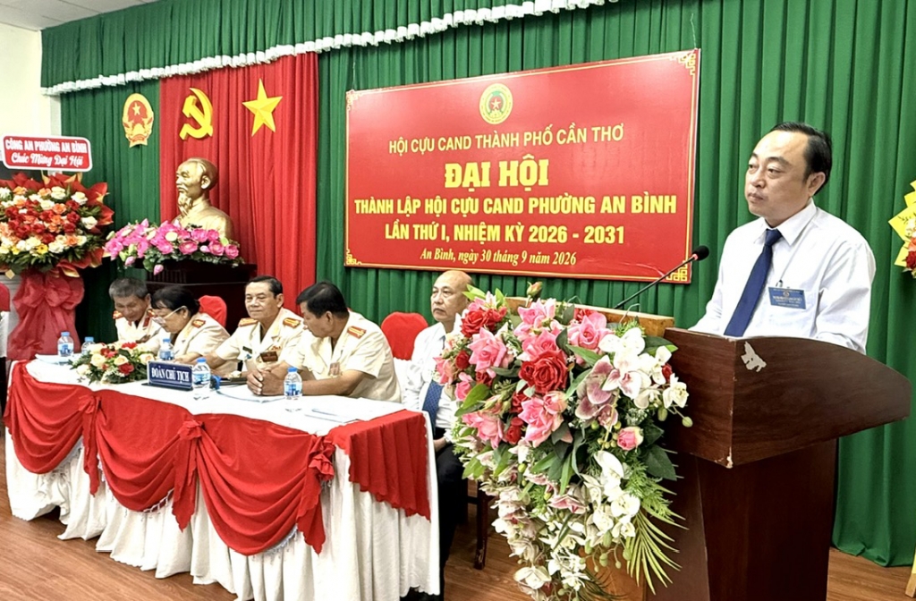 Cần Thơ: Thành lập Hội Cựu CAND phường An Bình, nhiệm kỳ 2026 - 2031