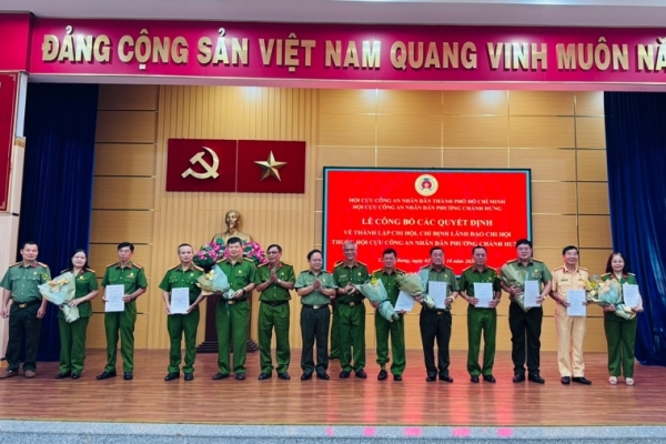TP.HCM: Hội Cựu CAND phường Chánh Hưng kiện toàn tổ chức, phát huy vai trò từ cơ sở