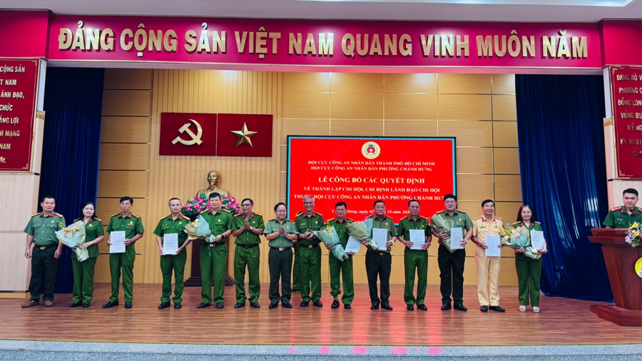 TP.HCM: Hội Cựu CAND phường Chánh Hưng kiện toàn tổ chức, phát huy vai trò từ cơ sở
