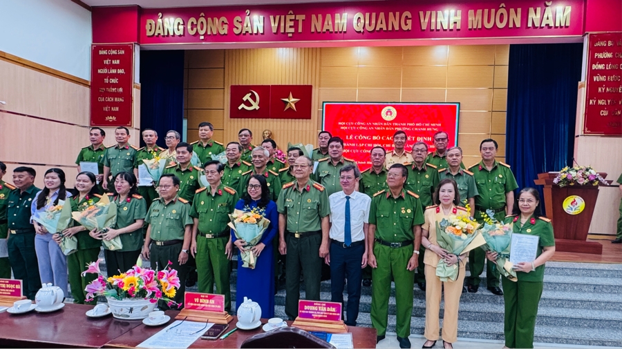 TP.HCM: Hội Cựu CAND phường Chánh Hưng kiện toàn tổ chức, phát huy vai trò từ cơ sở