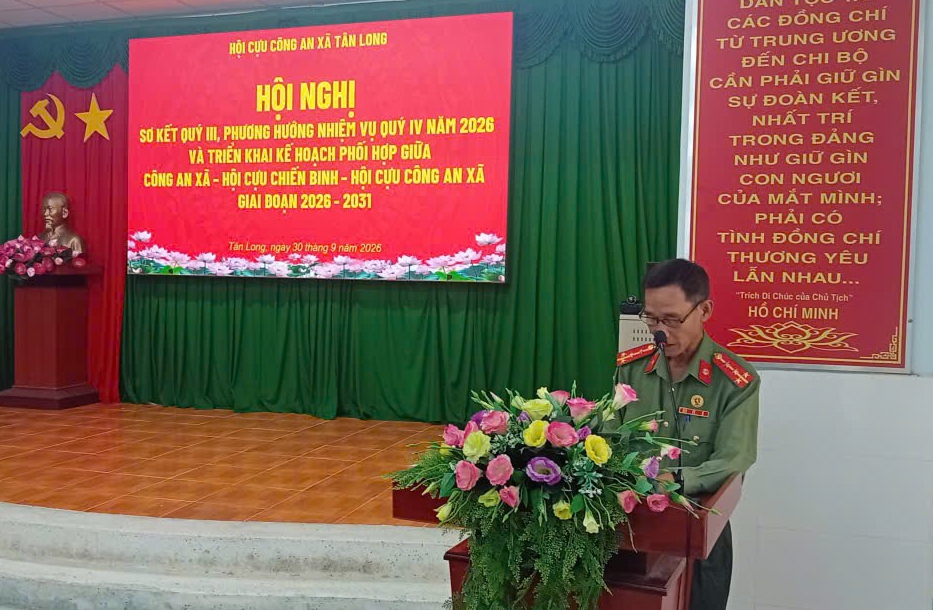 Cần Thơ: Hội Cựu CAND xã Tân Long triển khai hoạt động quý IV/2026