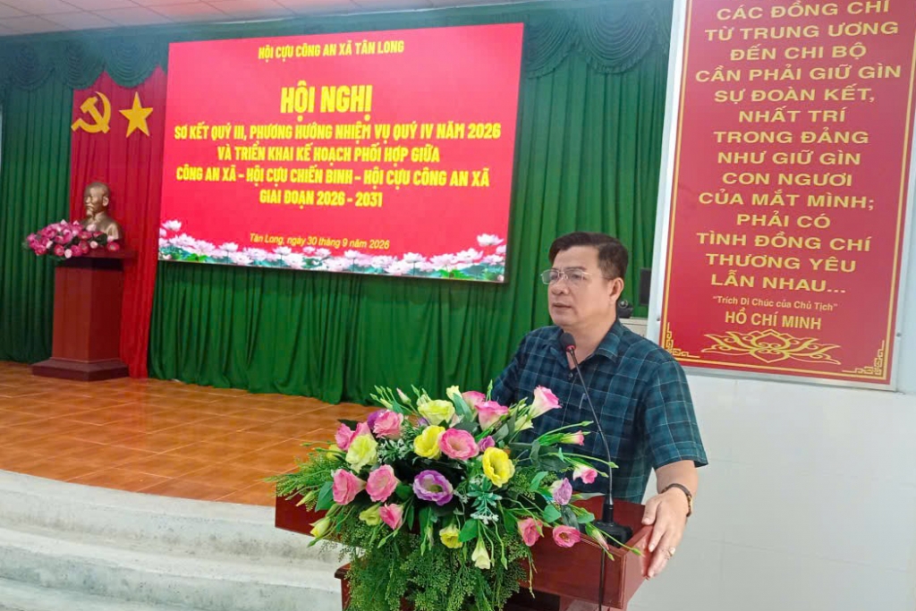 Cần Thơ: Hội Cựu CAND xã Tân Long triển khai hoạt động quý IV/2026
