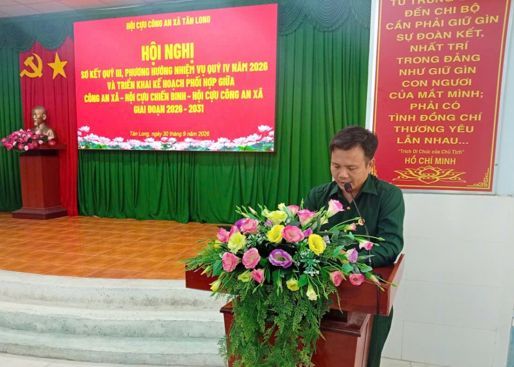 Cần Thơ: Hội Cựu CAND xã Tân Long triển khai hoạt động quý IV/2026