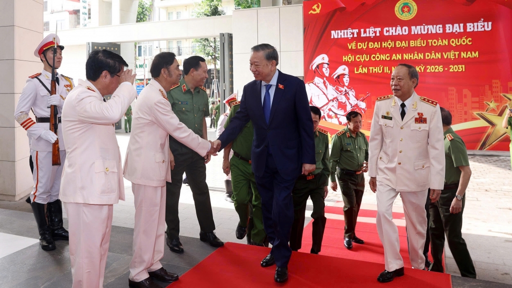 Tổng Bí thư, Chủ tịch nước Tô Lâm dự Đại hội đại biểu toàn quốc Hội Cựu CAND Việt Nam lần thứ II