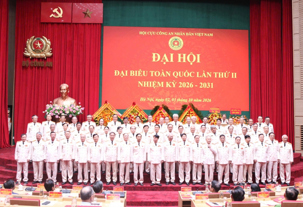 Danh sách Ban Chấp hành và Ban Kiểm tra Hội Cựu CAND Việt Nam nhiệm kỳ 2026 - 2031