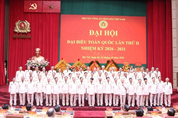 Danh sách Ban Chấp hành và Ban Kiểm tra Hội Cựu CAND Việt Nam nhiệm kỳ 2026 - 2031