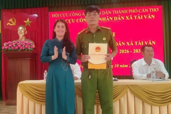 Cần Thơ: Thành lập Hội Cựu CAND xã Tài Văn, nhiệm kỳ 2026 - 2031
